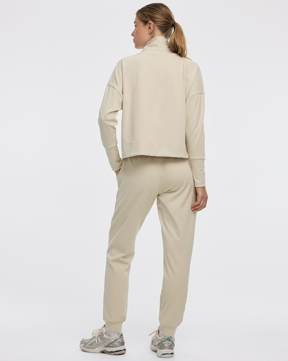 Long-Sleeve Mock-Neck Pullover - Hyba